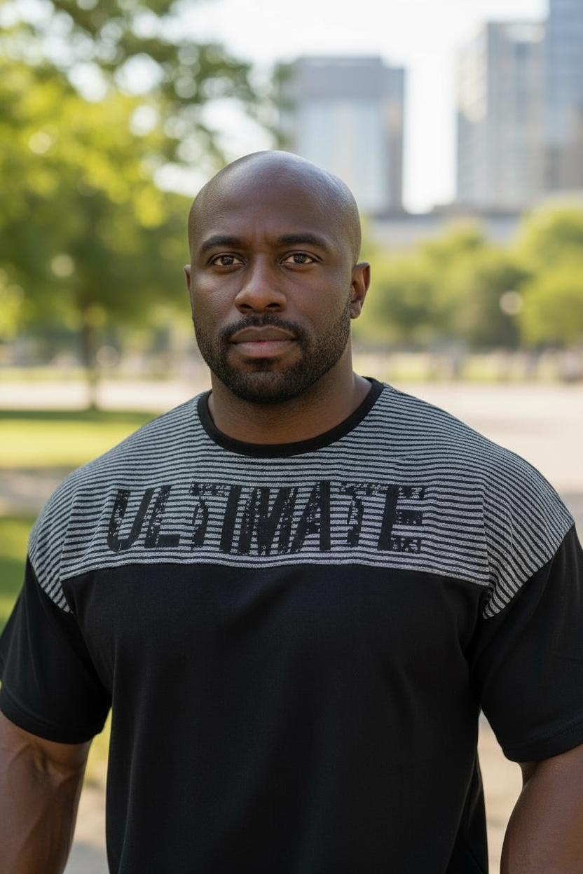 Ultimate Heavy Logo Oversized Tee / Navy Gray