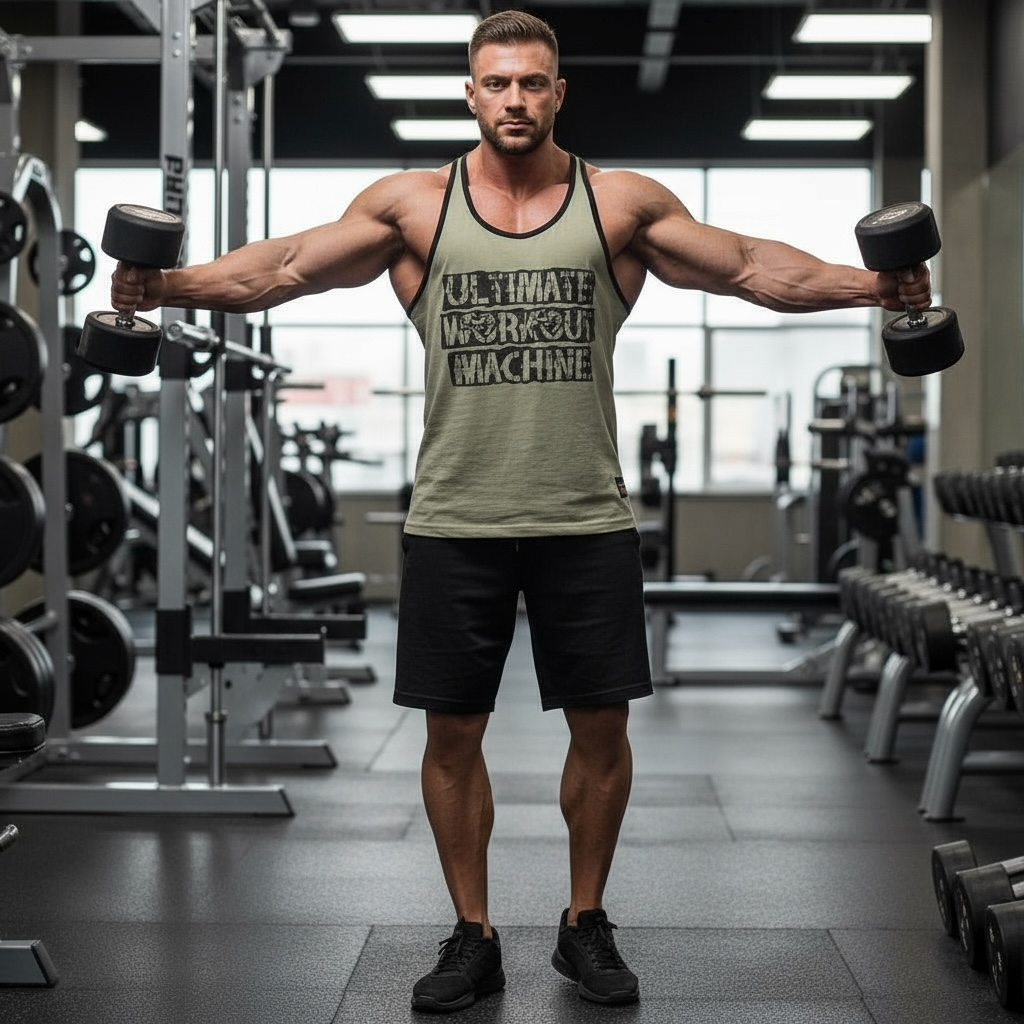 Ultimate Bodywear /  Workout Machine Tanktop -Army Green