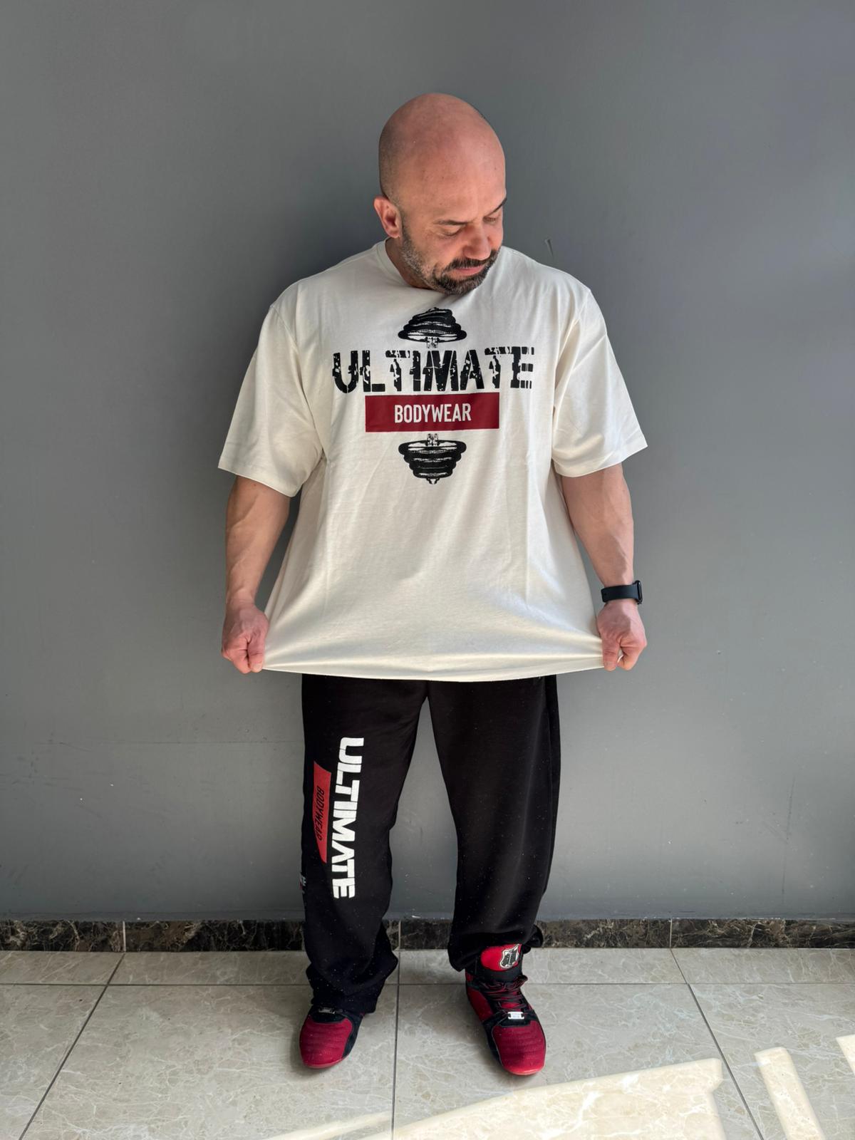 Ultimate Bodywear Logo Oversize Gym Tisort - Suprem (Hafif)