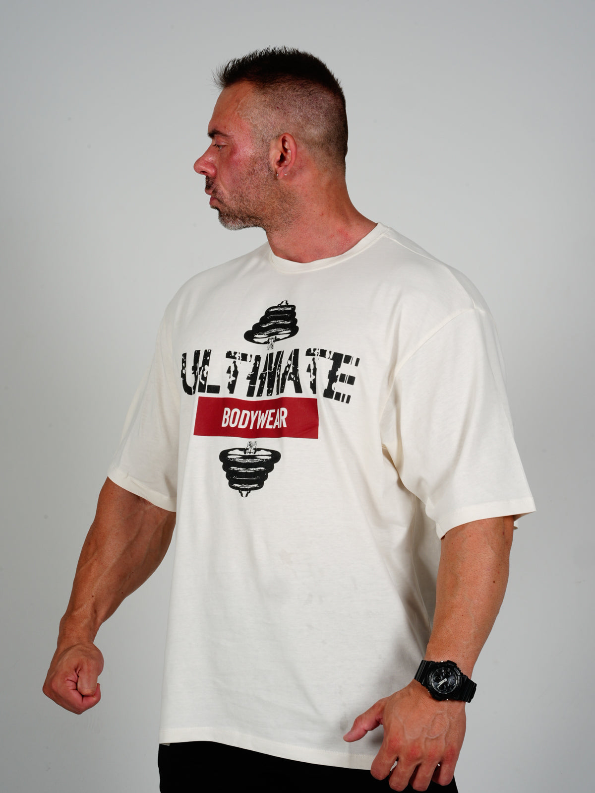 Ultimate Bodywear Logo Oversize Gym Tisort - Suprem