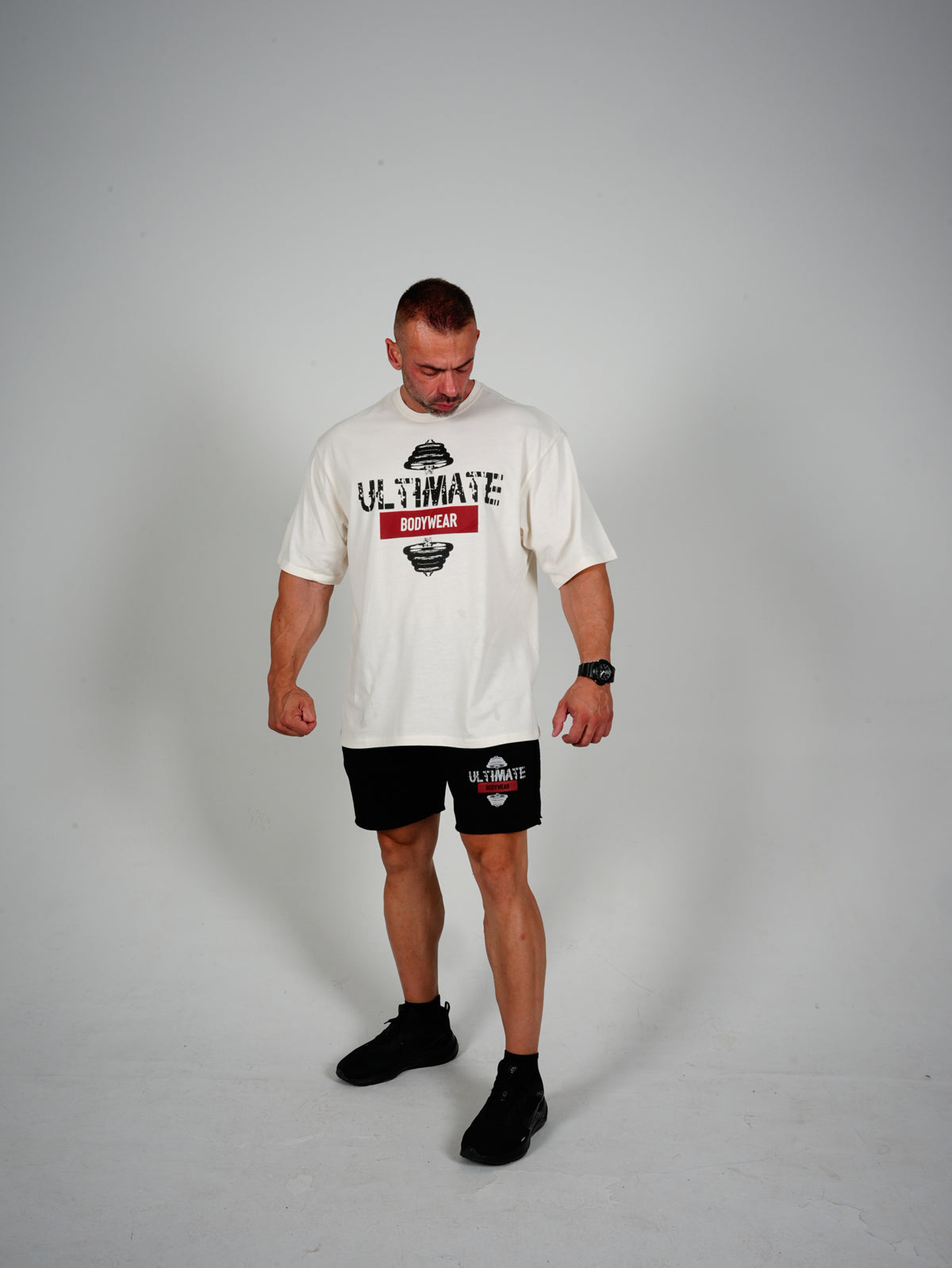 Ultimate Bodywear Logo Oversize Gym Tisort - Suprem