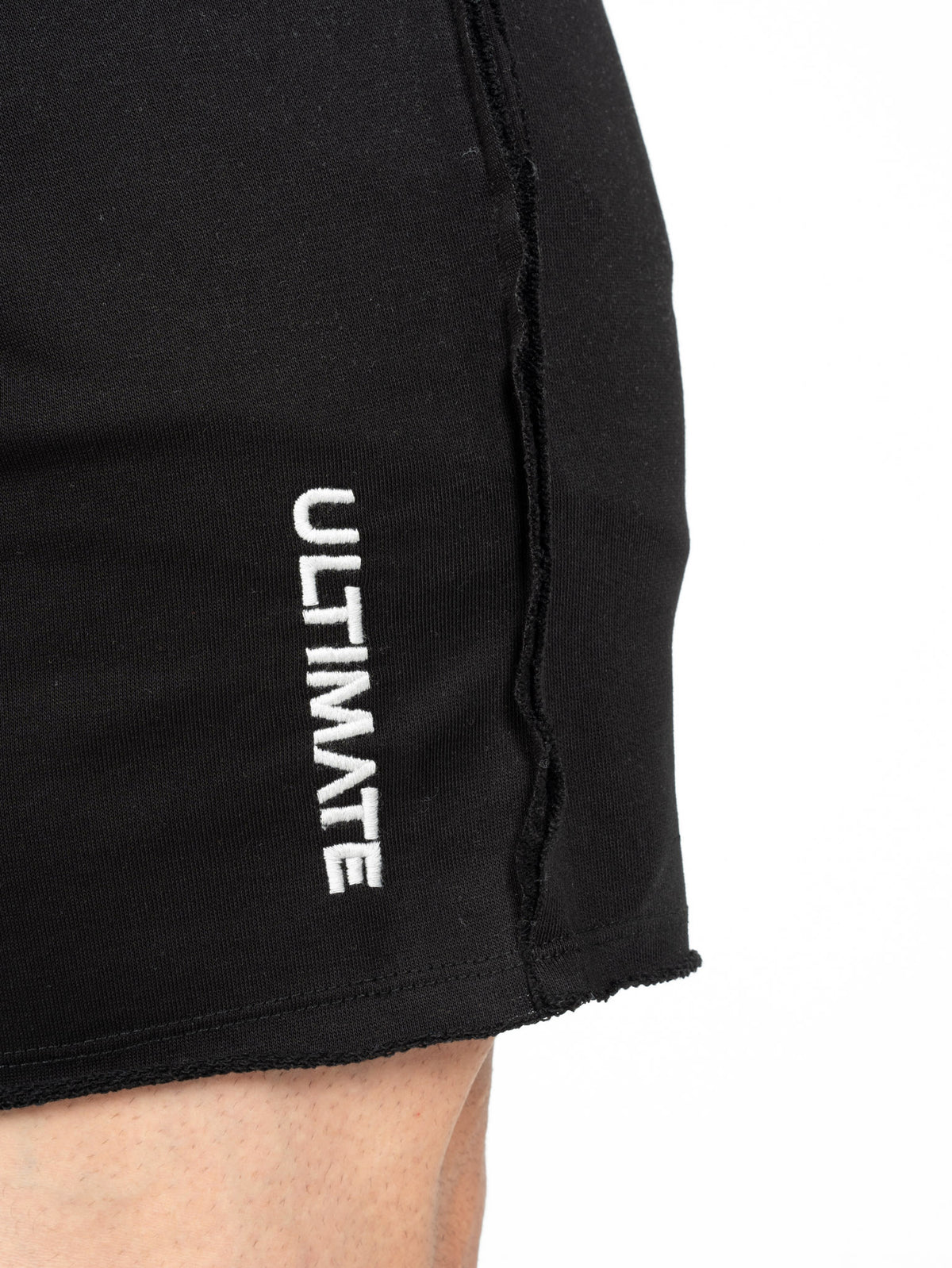 Ultimate Logo Fitness & Bodybuilding Sweat Short - Siyah