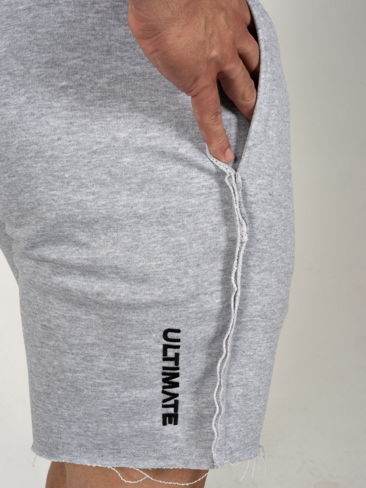 Ultimate Logo Fitness & Bodybuilding Sweat Short - Gri