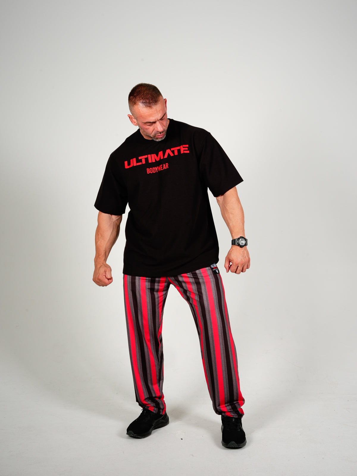 Ultimate Varsity Mesh Pants -Red/Black